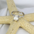 Simple Venta caliente naturales de agua dulce Vintage Pearl anillo